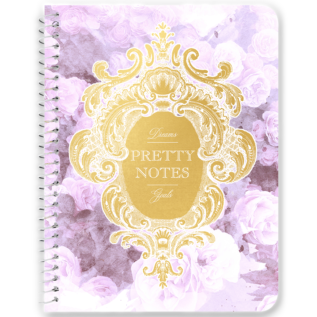 1024x1024 Pretty Notes Lilac Watercolor Floral Notebooks Amp Journals - Lilac Watercolor