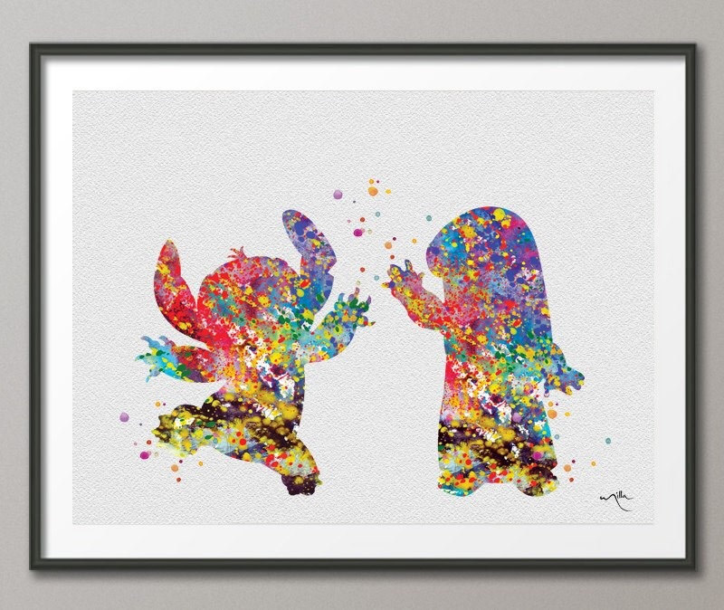 800x674 Lilo And Stitch Wall Art 49 Lilo And Stitch Wall Art Lilo And - Lilo And Stitch Watercolor