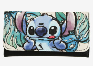300x214 Loungefly Disney Lilo Amp Stitch Watercolor Trifold Flap Wallet - Lilo And Stitch Watercolor