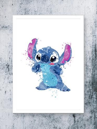 371x495 Stitch, Lilo Amp Stitch Disney - Lilo And Stitch Watercolor