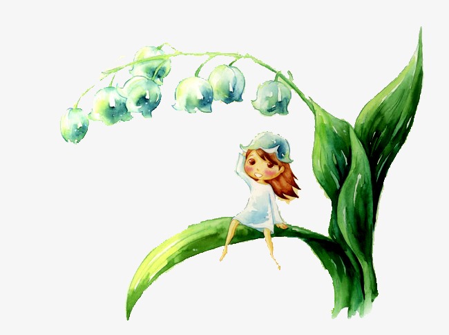 650x485 Lily Of The Valley, Flower, Hand Painted, Plant Png Image And - Lily Of The Valley Watercolor
