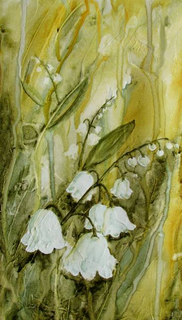 370x650 Lily Of The Valley By Billie Crain - Lily Of The Valley Watercolor