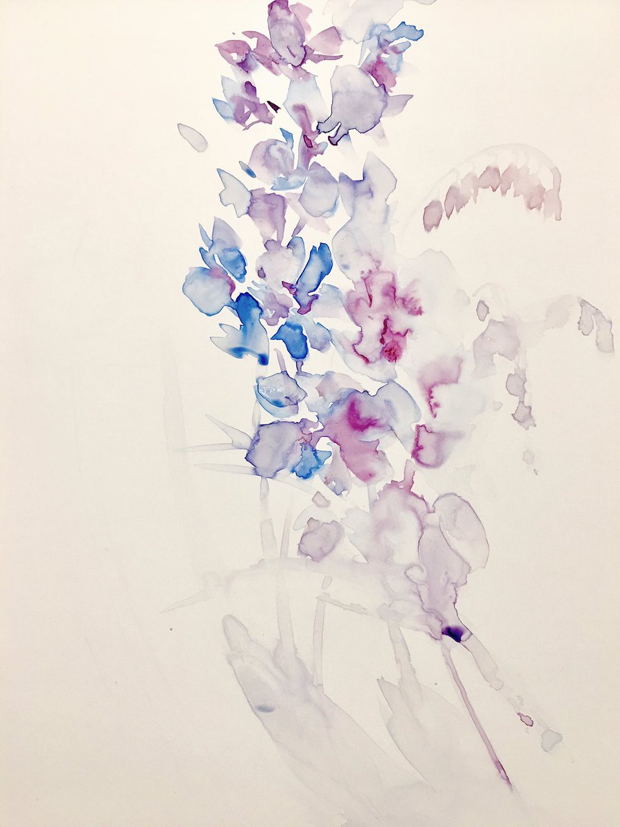 900x1200 Thea Duskin On Twitter Larkspur And Lily Of The Valley - Lily Of The Valley Watercolor