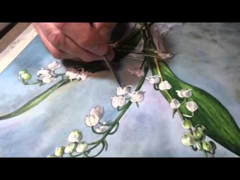 480x360 Larry Fiske Watercolors, Lily Of The Valley - Lily Of The Valley Watercolor