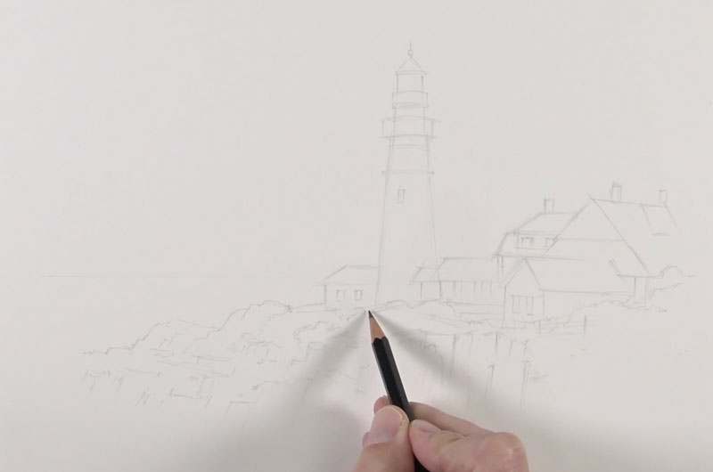 800x530 Pen And Ink With Watercolor - Line Watercolor