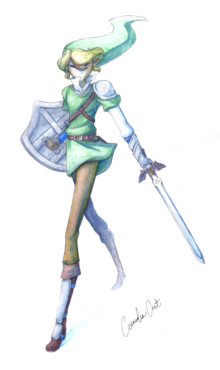 900x1515 Loz Mg - Link Watercolor