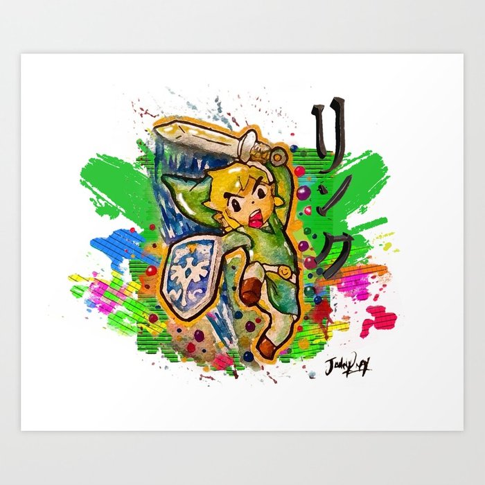 700x700 Original - Link Watercolor