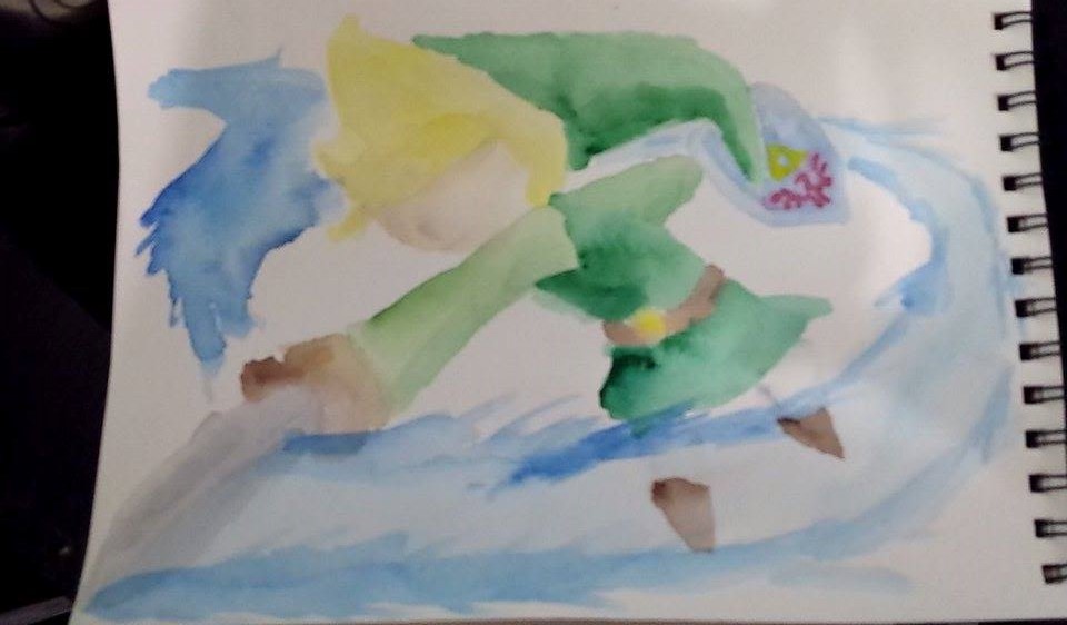 960x562 Just A Watercolor Link From Wind Waker ) - Link Watercolor