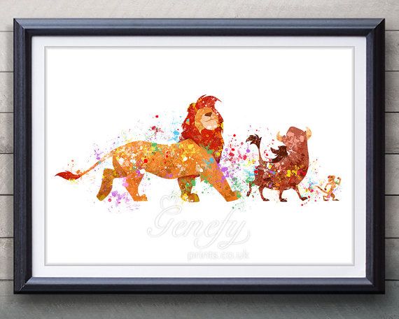 570x456 Pin By Cadence Fox On Disney Disney Lion King - Lion King Watercolor