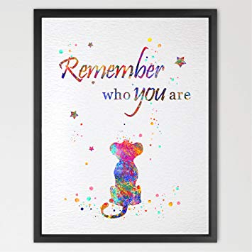 355x355 Dignovel Studios 13x19 The Lion King Inspired Simba - Lion King Watercolor