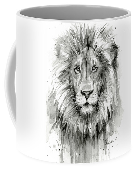 479x600 Lion Watercolor Coffee Mug For Sale By Olga Shvartsur - Lion Watercolor