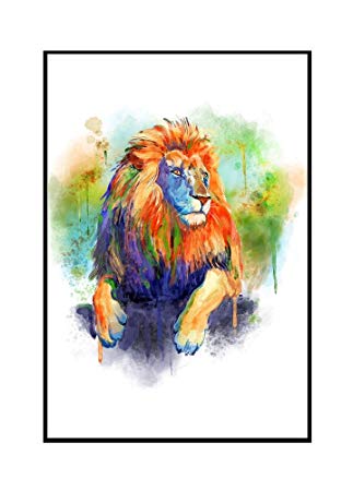 323x450 Lion - Lion Watercolor