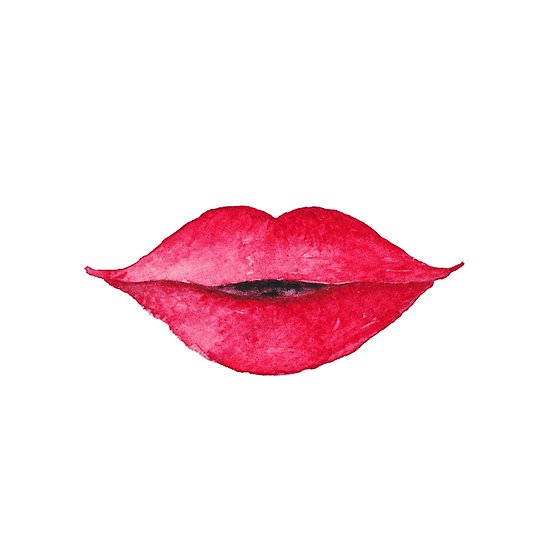 550x550 Lips With Lipstick - Lipstick Watercolor