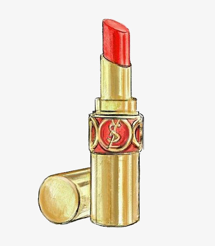442x507 Watercolor Lipstick, Watercolor Clipart, Lipstick Clipart - Lipstick Watercolor