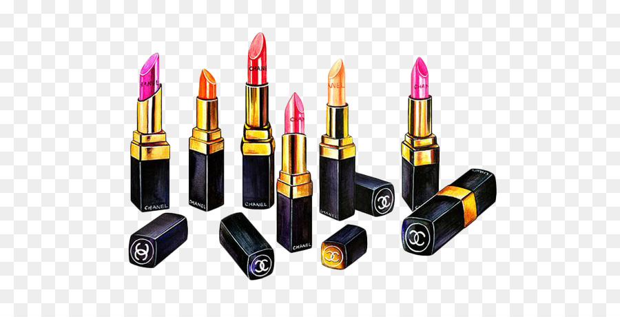 900x460 Download Chanel Lipstick Cosmetics Watercolor Painting Illu Hand - Lipstick Watercolor