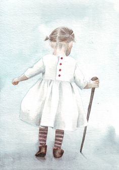 236x336 442 Best Ode To Helga Images Original Paintings - Little Girl Watercolor