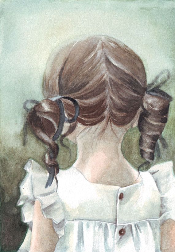 570x819 Bride - Little Girl Watercolor