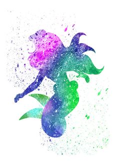 236x333 Flotsam And Jetsam, The Little Mermaid Print Gifty - Little Mermaid Watercolor