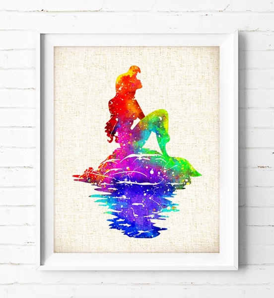 552x600 Wish Ariel Little Mermaid - Little Mermaid Watercolor