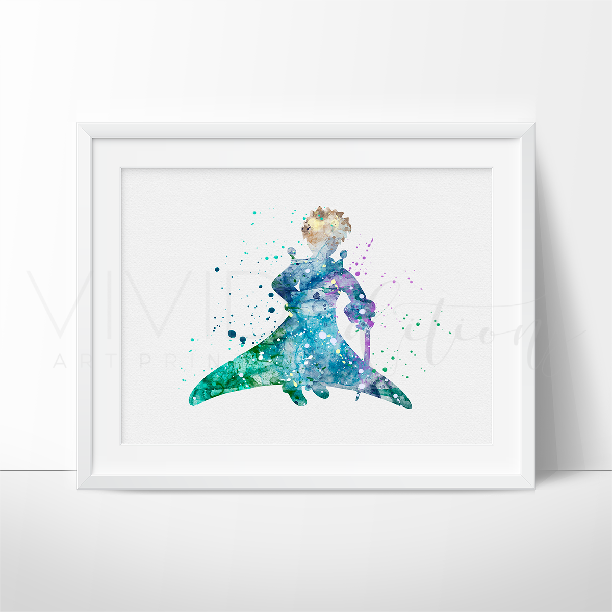 1200x1200 Little Prince 4 Watercolor Art Print - Little Prince Watercolor