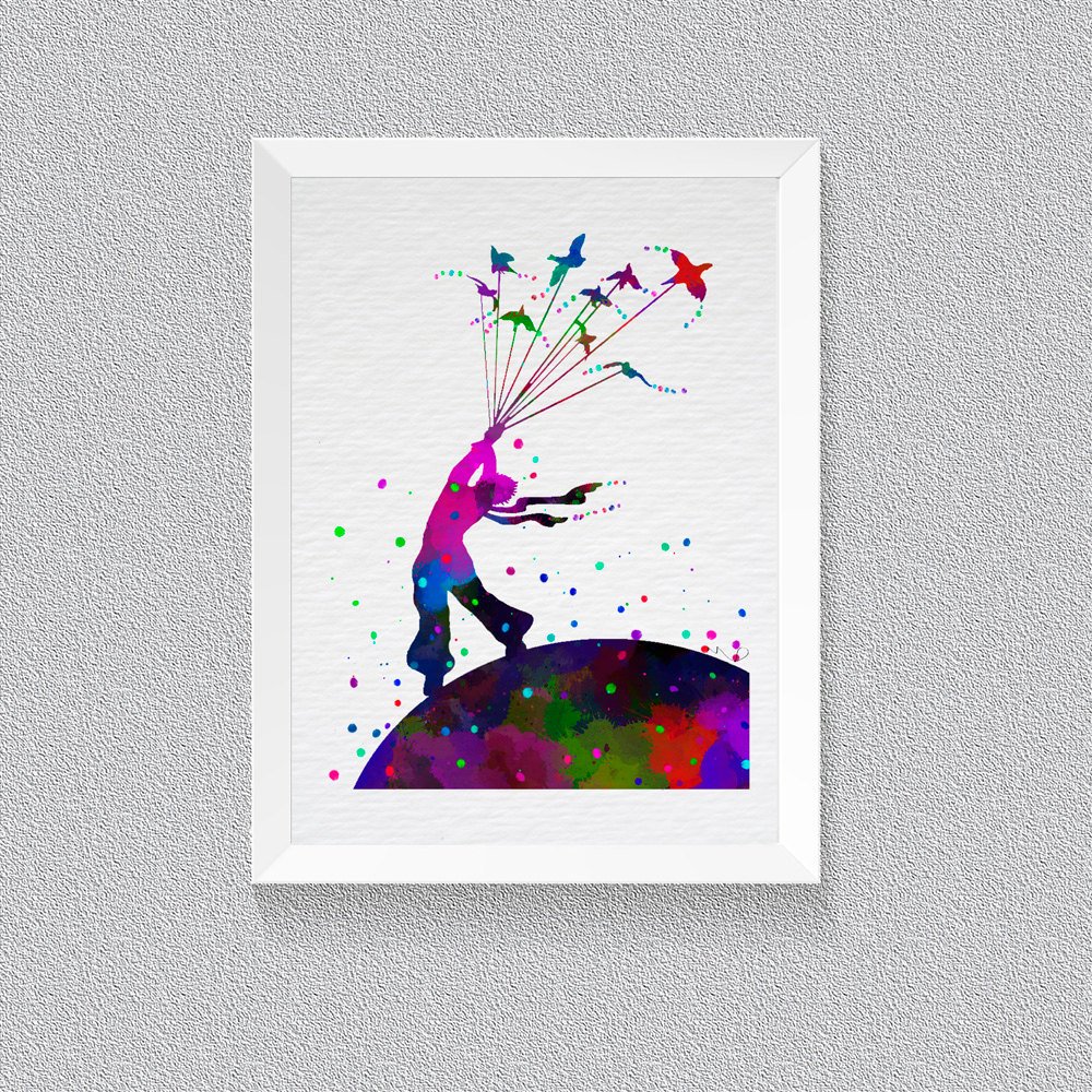 1000x1000 Little Prince Le Petit Prince Watercolor Print Wall Art House - Little Prince Watercolor