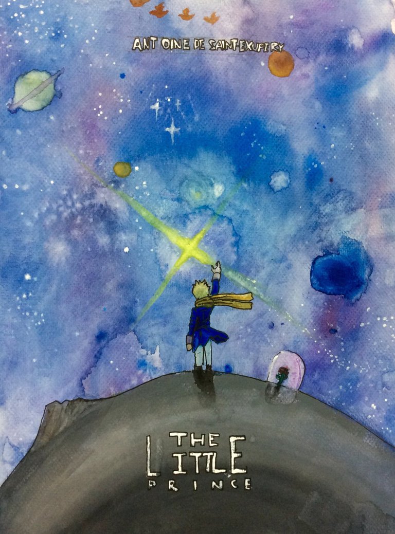 768x1039 School Project The Little Prince By Alexus0977 - Little Prince Watercolor