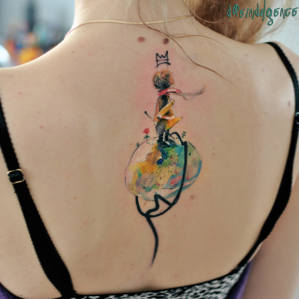 1024x1024 The Little Prince Tattwatercolor By Dopeindulgence - Little Prince Watercolor