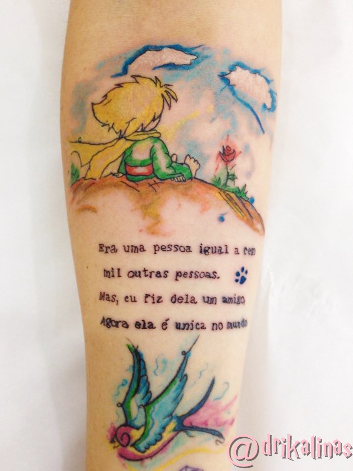 720x960 45 Eloquent Little Prince Tattoos That Express Immense Love For - Little Prince Watercolor