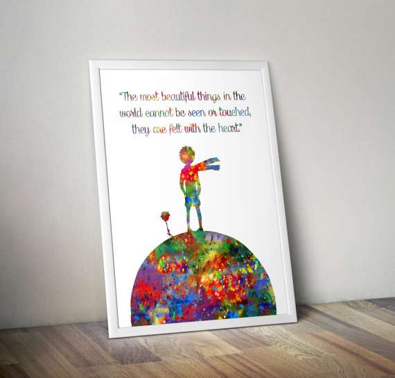 570x545 Top Poster Art Prints Of The Little Prince Art Print Watercolor - Little Prince Watercolor