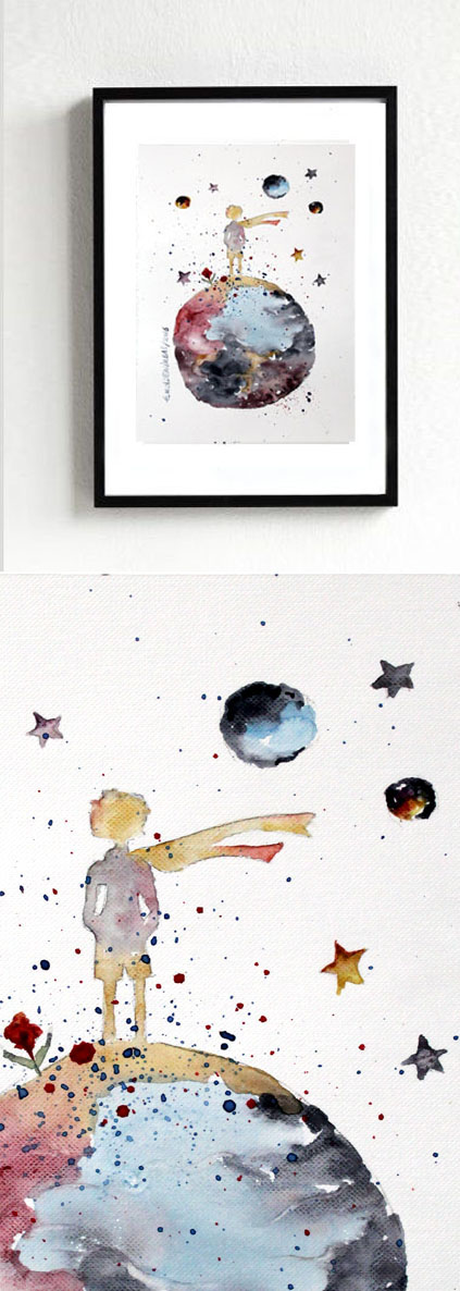 423x1186 New - Little Prince Watercolor