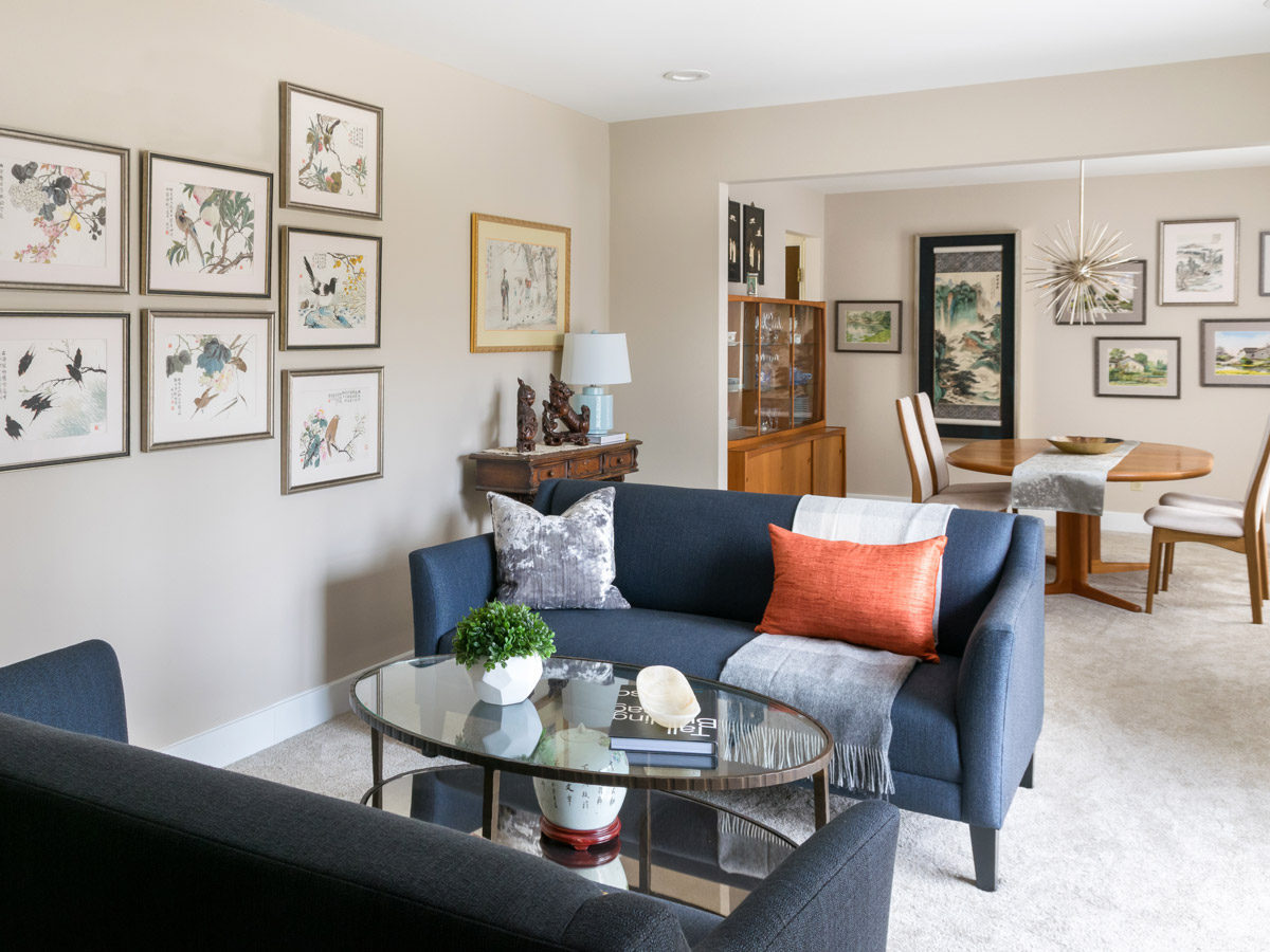 1200x900 Watercolor Collection Influences Curated Living And Dining Room - Living Room Watercolor