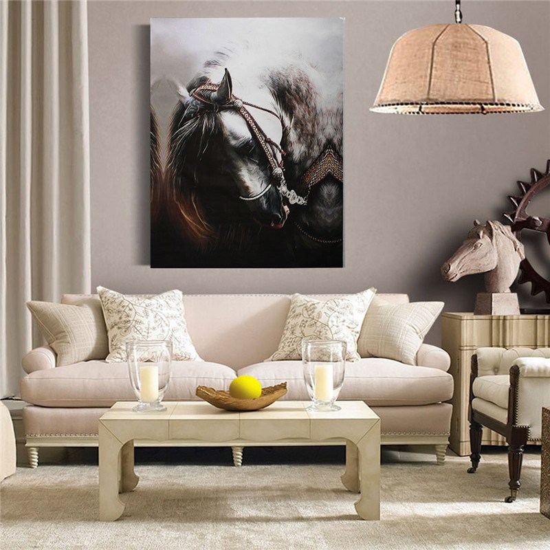 800x800 New Mother And Baby Elephant Canvas Living Room Oil Picture - Living Room Watercolor