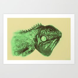 264x264 Lizard Illustration Art Prints Society6 - Lizard Watercolor