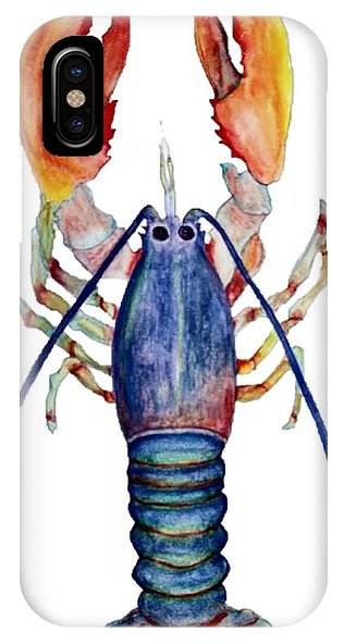 316x592 Original Lobster Watercolor Painting 1 Iphone X Case For Sale By - Lobster Watercolor