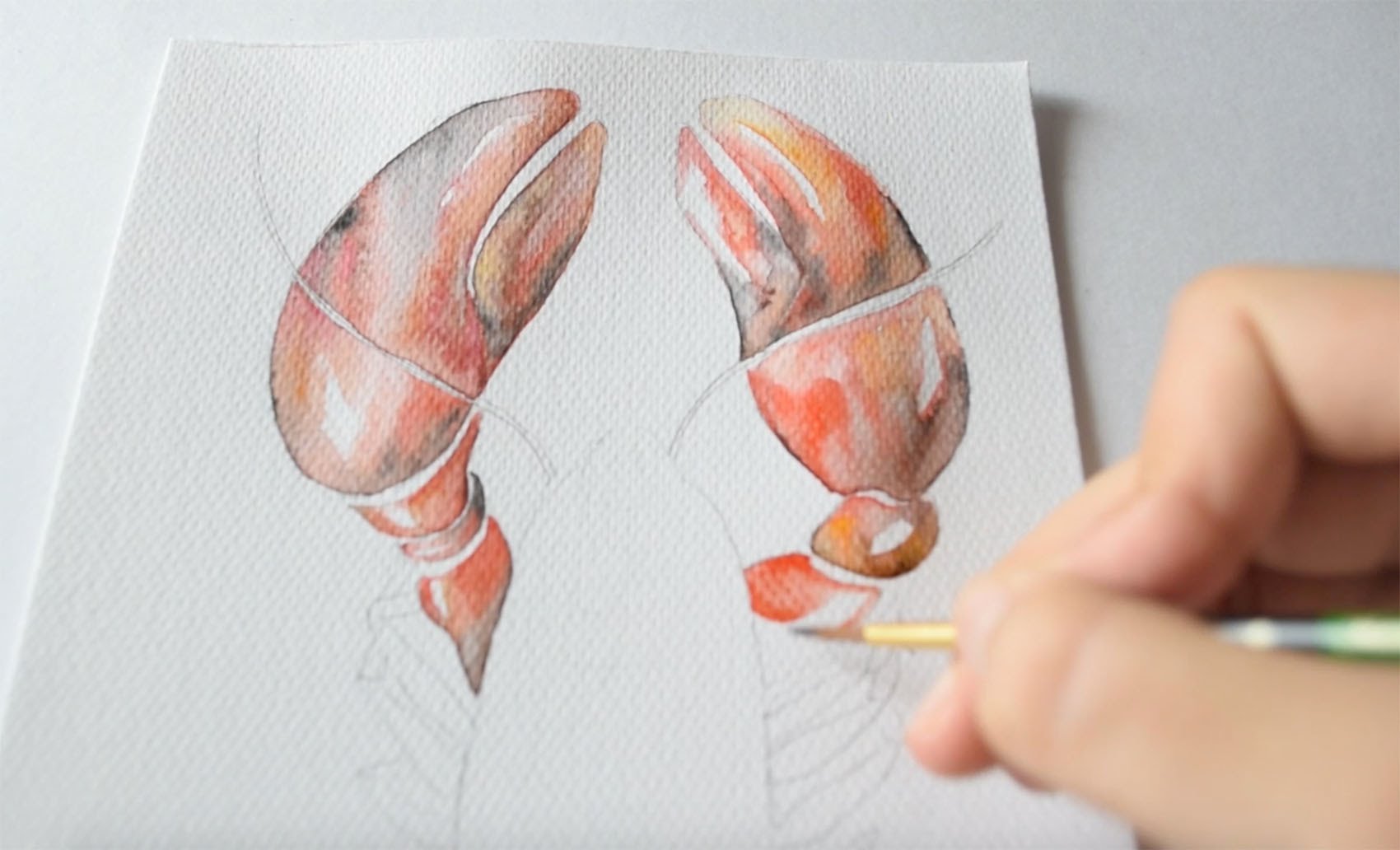 1700x1032 Watercolor Painting Lobster - Lobster Watercolor