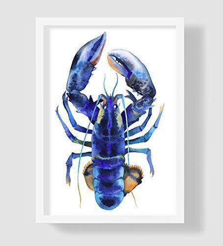 454x500 Blue Lobster Watercolor Blue Lobster Painting Blue Lobster - Lobster Watercolor