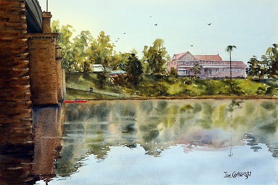 550x366 Log Cabin Inn - Log Cabin Watercolor