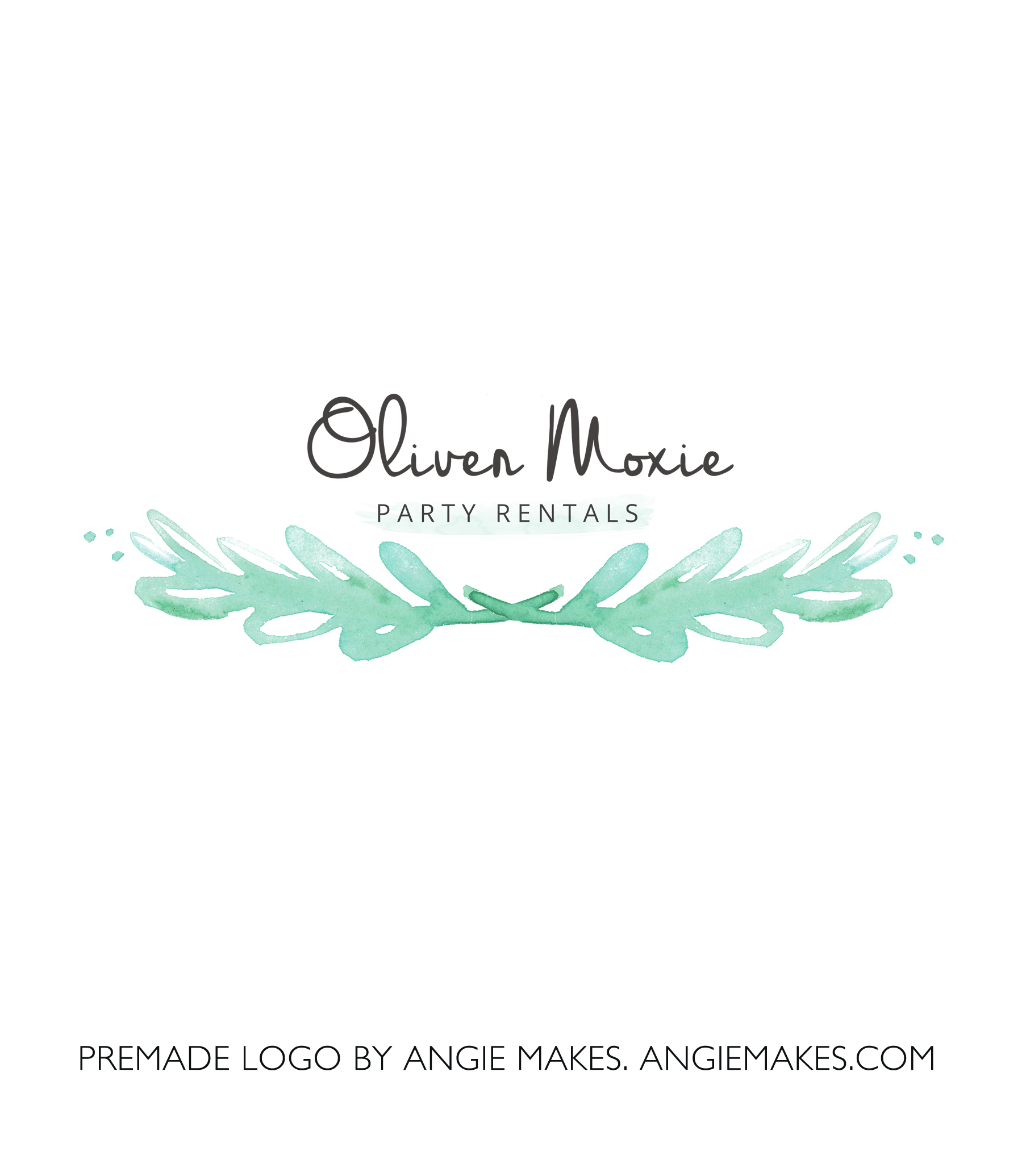 1806x2070 Watercolor Laurel Logo - Logo Watercolor
