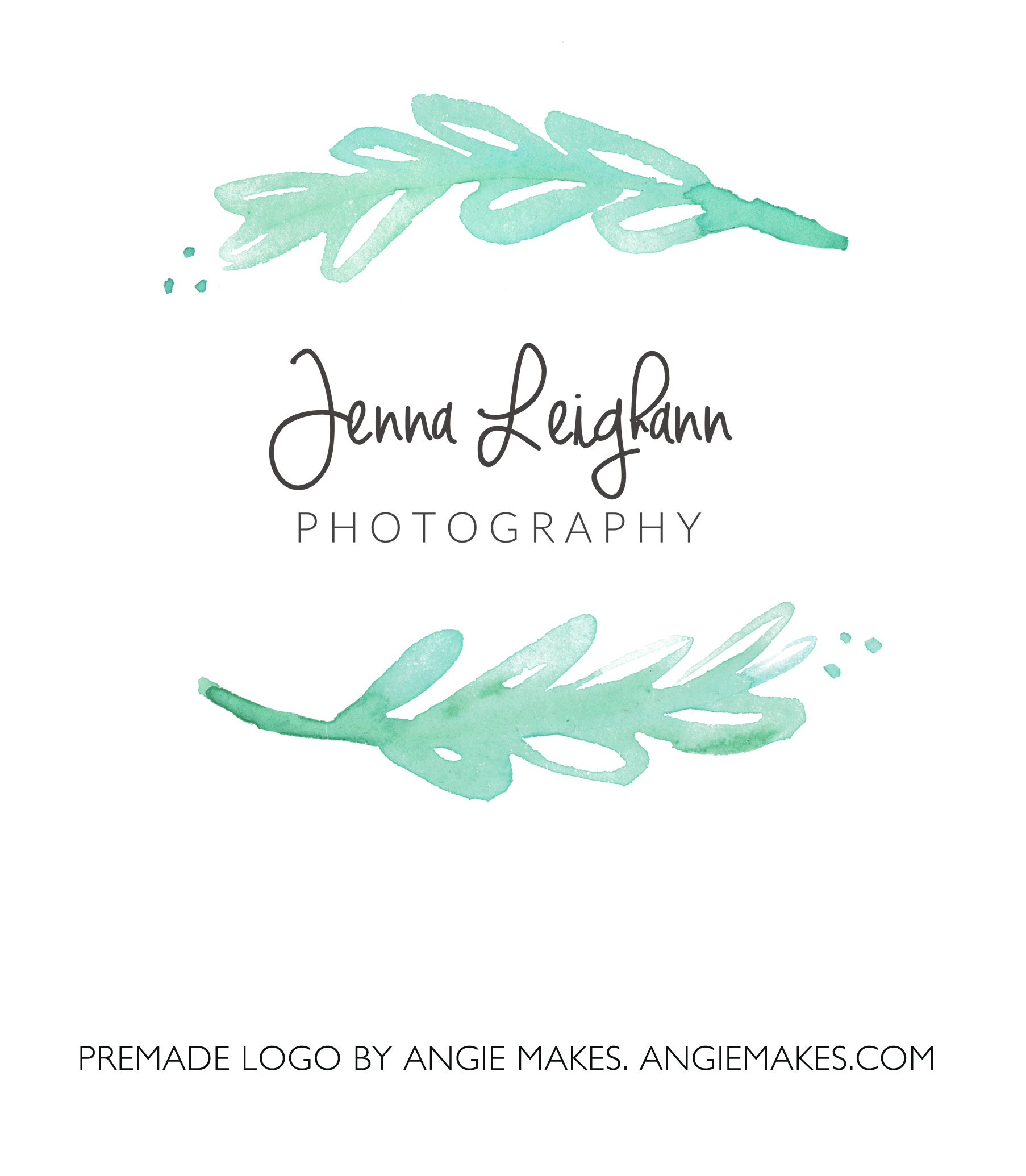 1806x2070 Watercolour Leaf Logo - Logo Watercolor