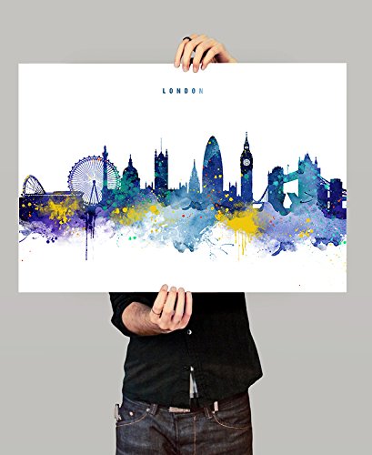 London Skyline Watercolor