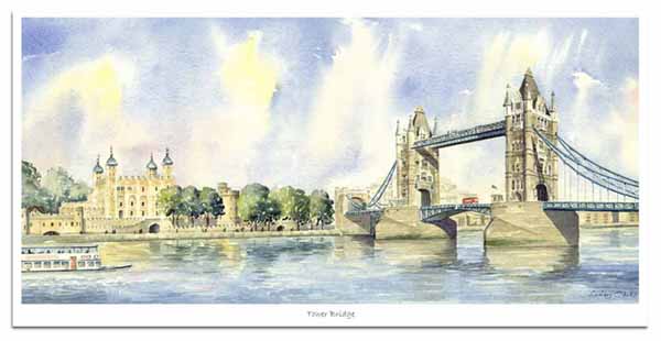 600x310 Prints Of Watercolour Paintings Of London, By Watercolour Artist - London Watercolor