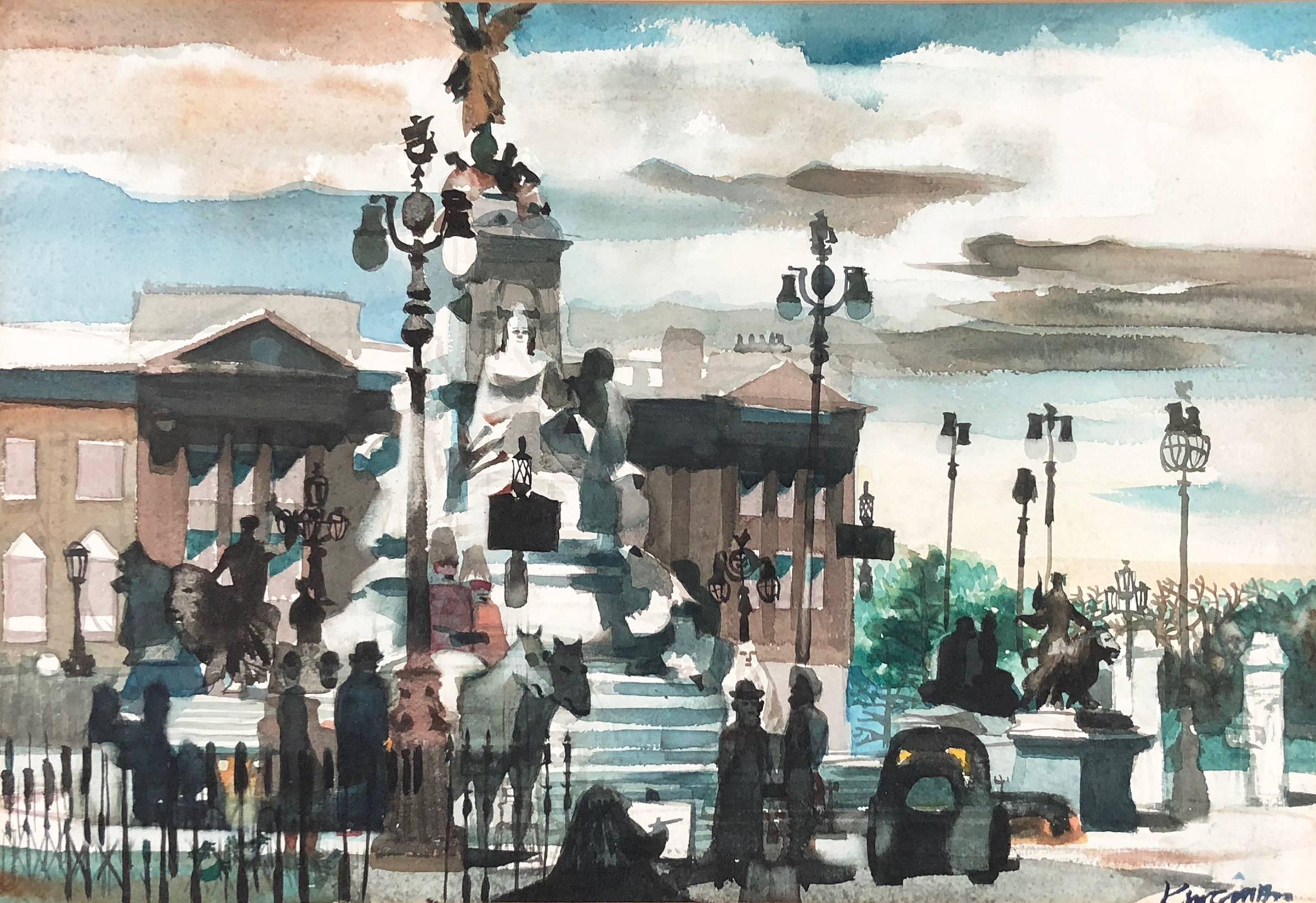 2400x1647 Dong Kingman - London Watercolor Paintings