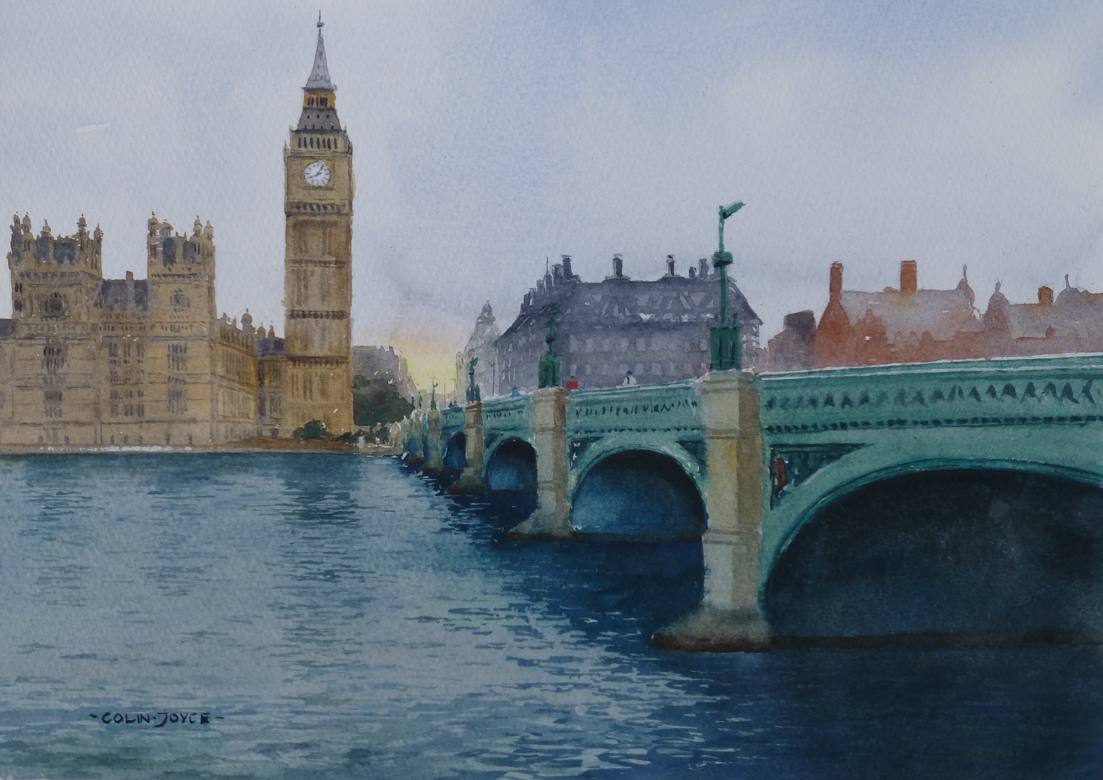 3505x2478 New Watercolor Artist Colin Joyce Joins Rs Hanna Gallery - London Watercolor Paintings