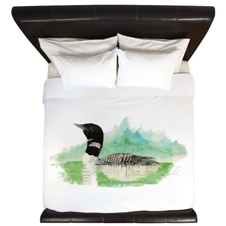 460x460 Watercolor Loon Wilderness Lake Bird Logo King Duv By Barkettc - Loon Watercolor