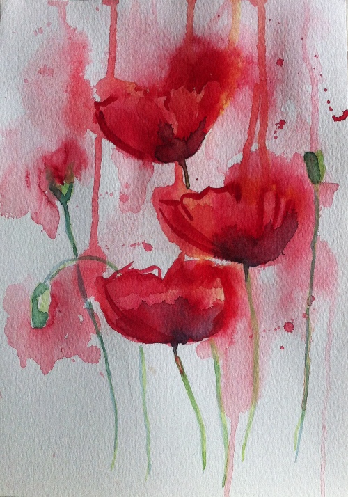 500x714 When A Watercolor Painting Is Painted With Watercolors Loose - Loose Watercolor Painting