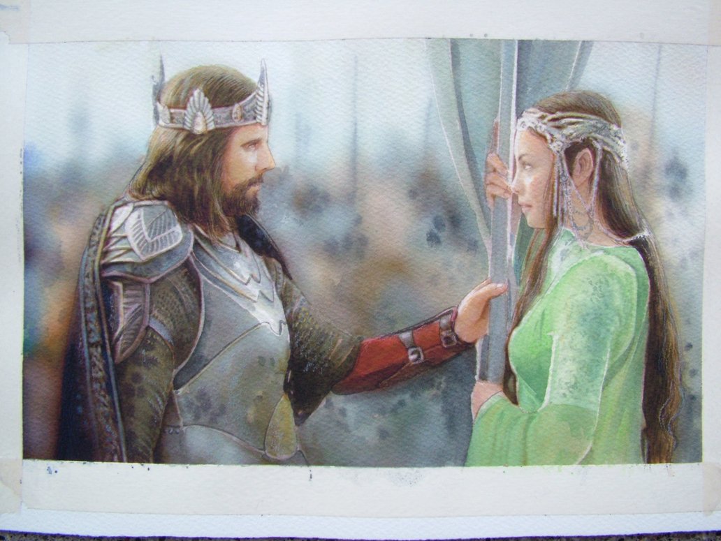 1032x775 The End Of Lord Of The Rings By A Thammasak - Lord Of The Rings Watercolor