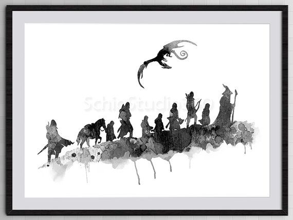 570x428 Die Die Ring Herr Der Ringe Aquarell Von Schiostudio360 - Lord Of The Rings Watercolor