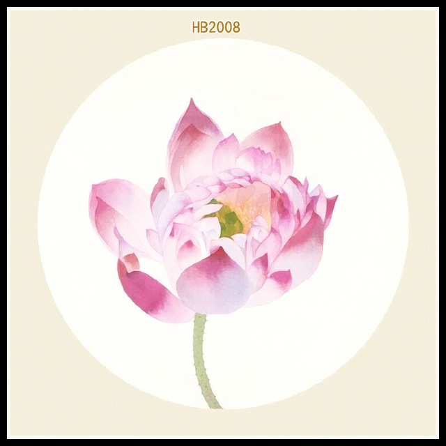 640x640 Lotus Flower Watercolor Wall Art Canvas Painting Buddha Poster - Lotus Flower Watercolor