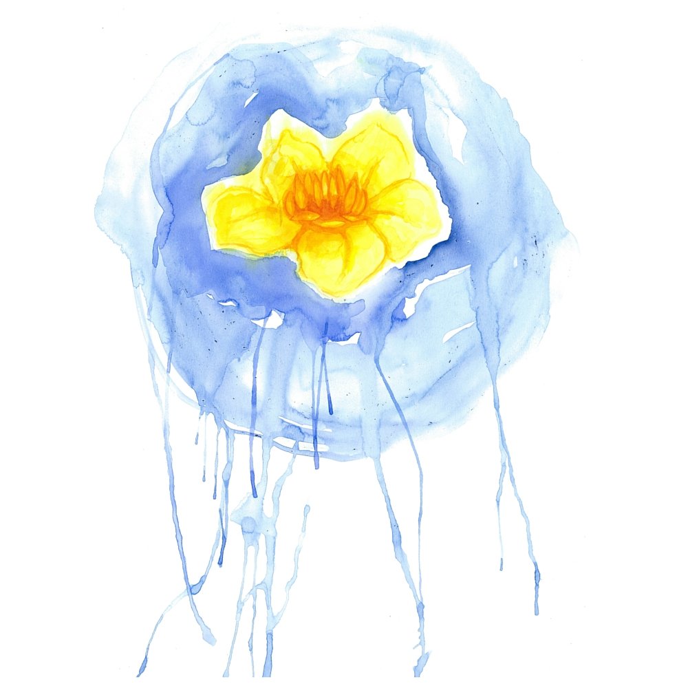 1000x1000 Lotus Flower Watercolor Digital Instant Download - Lotus Flower Watercolor