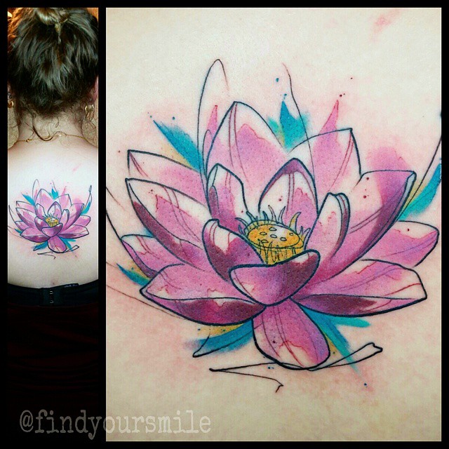 640x640 Watercolor Lotus Tattoos Ideas - Lotus Flower Watercolor